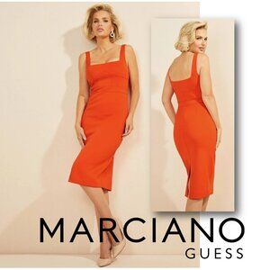 MARCIANO 🍊 "Caroline" Sleeveless Body-Con Scuba Dress